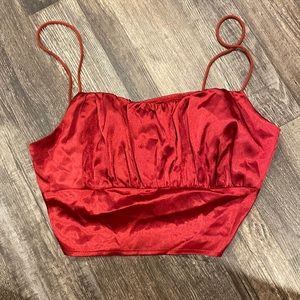 Satin Crop Top